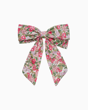 Lily Rose Clip Extra Large Bow Hair Clip in Hedgerow