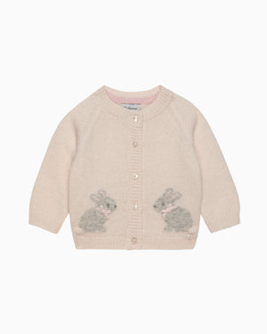 Lapinou Cardigan Baby Bunny Cardigan in Off White