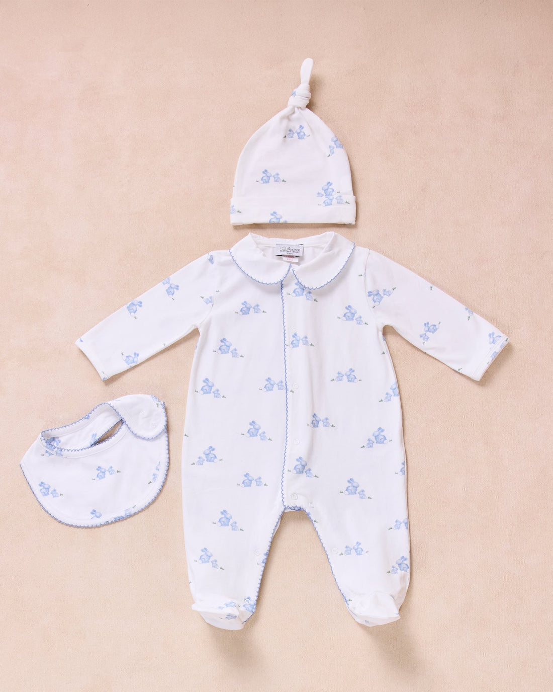 Trotters Childrenswear Gift Set Pale Blue Bunny Gift Set