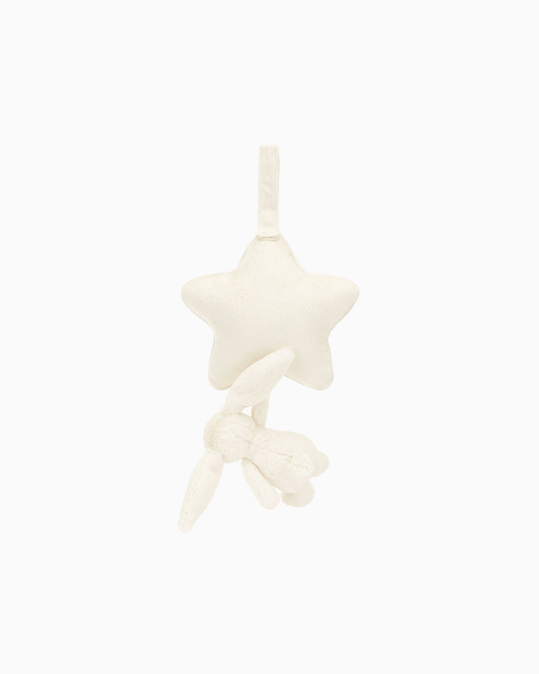 Jellycat Toy Jellycat Bashful Bunny Star Musical Pull in Cream