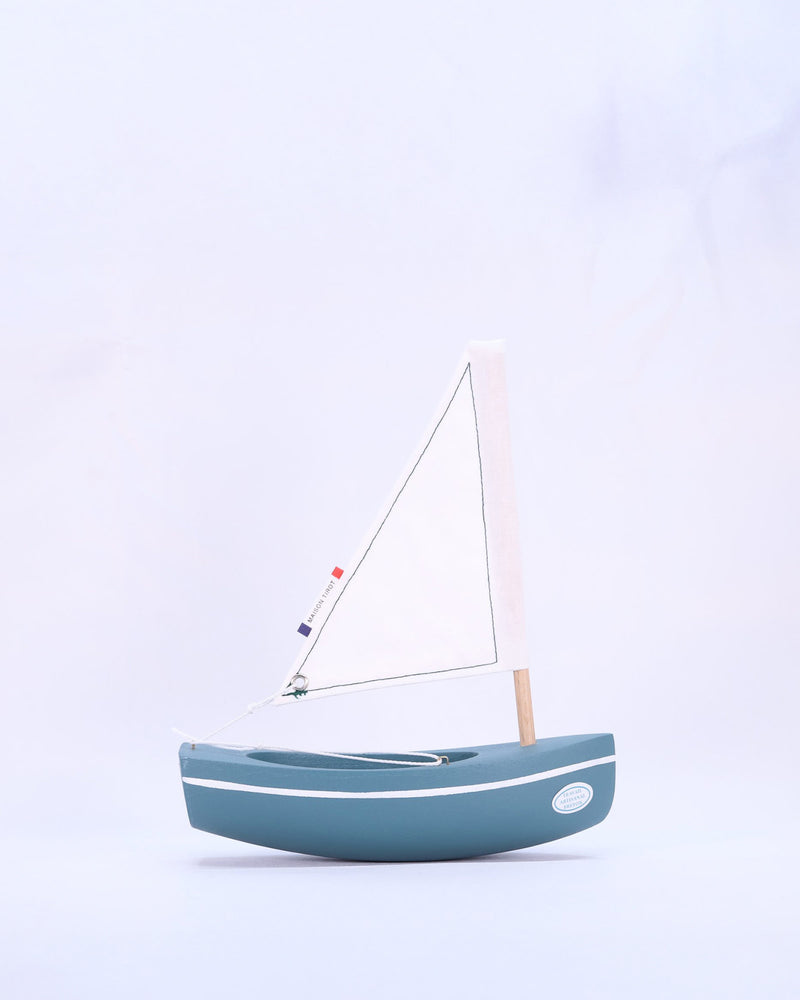Maison Tirot Wooden Toys Maison Tirot Boat Le Bachi - Green