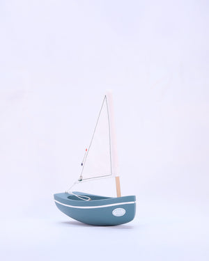 Maison Tirot Wooden Toys Maison Tirot Boat Le Bachi - Green