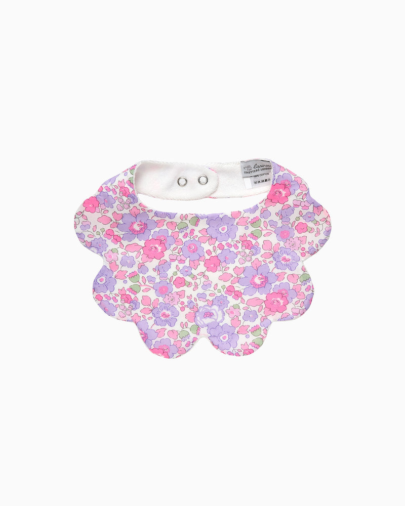 Lapinou Bib Scalloped Bib in Lilac Betsy