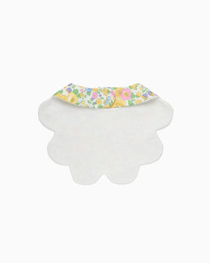 Lapinou Bib Scalloped Bib in Yellow Betsy