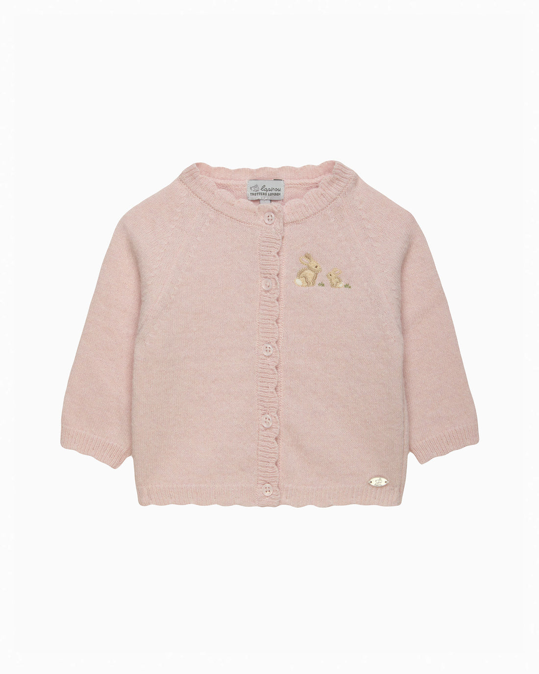 Lapinou Cardigan Baby Bunny Embroidered Cardigan