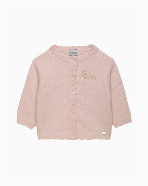 Lapinou Cardigan Baby Bunny Embroidered Cardigan