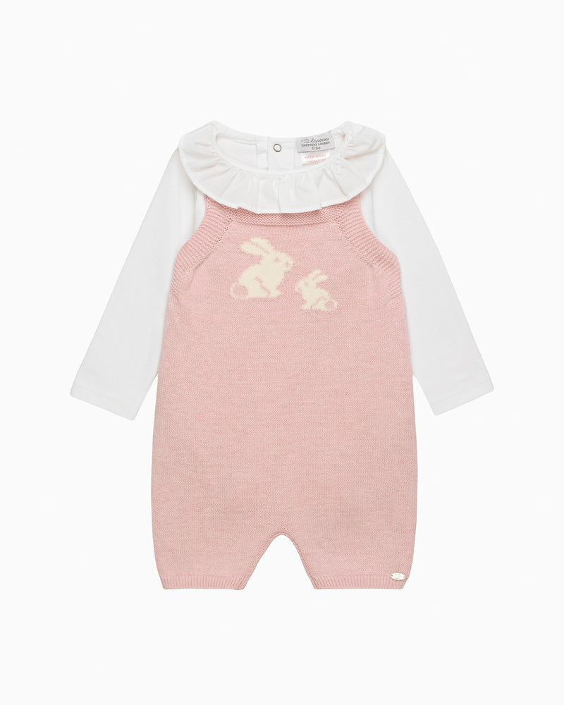 Lapinou Romper Baby Bunny Romper Set in Pink
