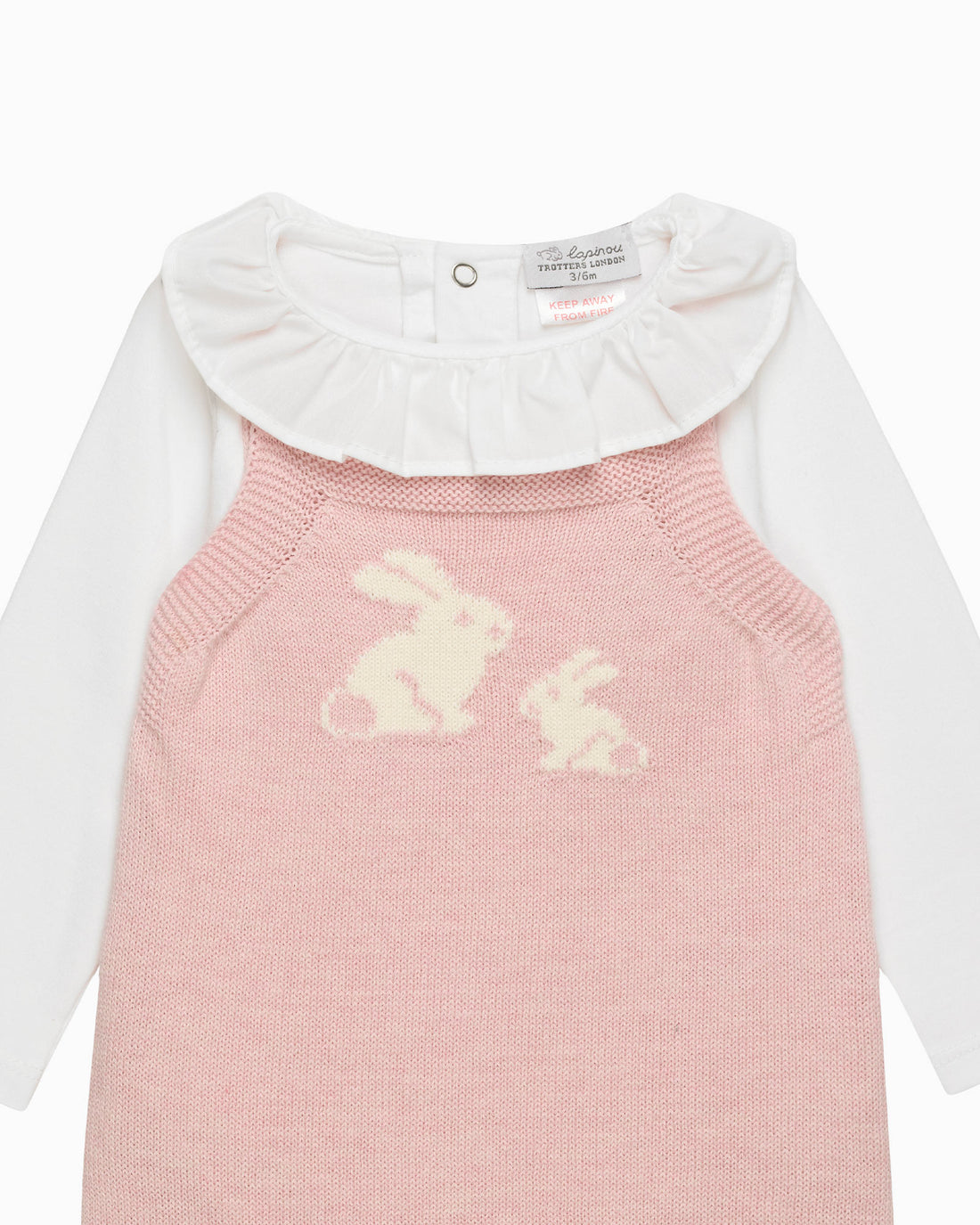 Lapinou Romper Baby Bunny Romper Set in Pink