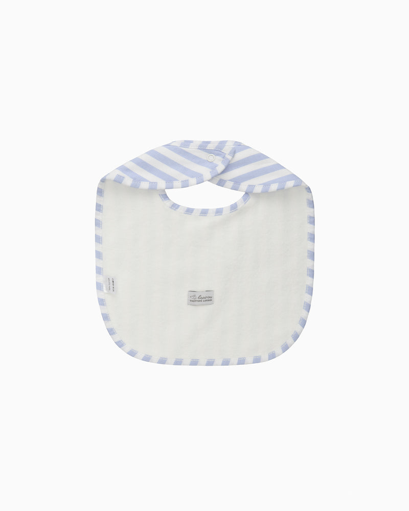 Lapinou Bib Classic Bib in Blue Stripe