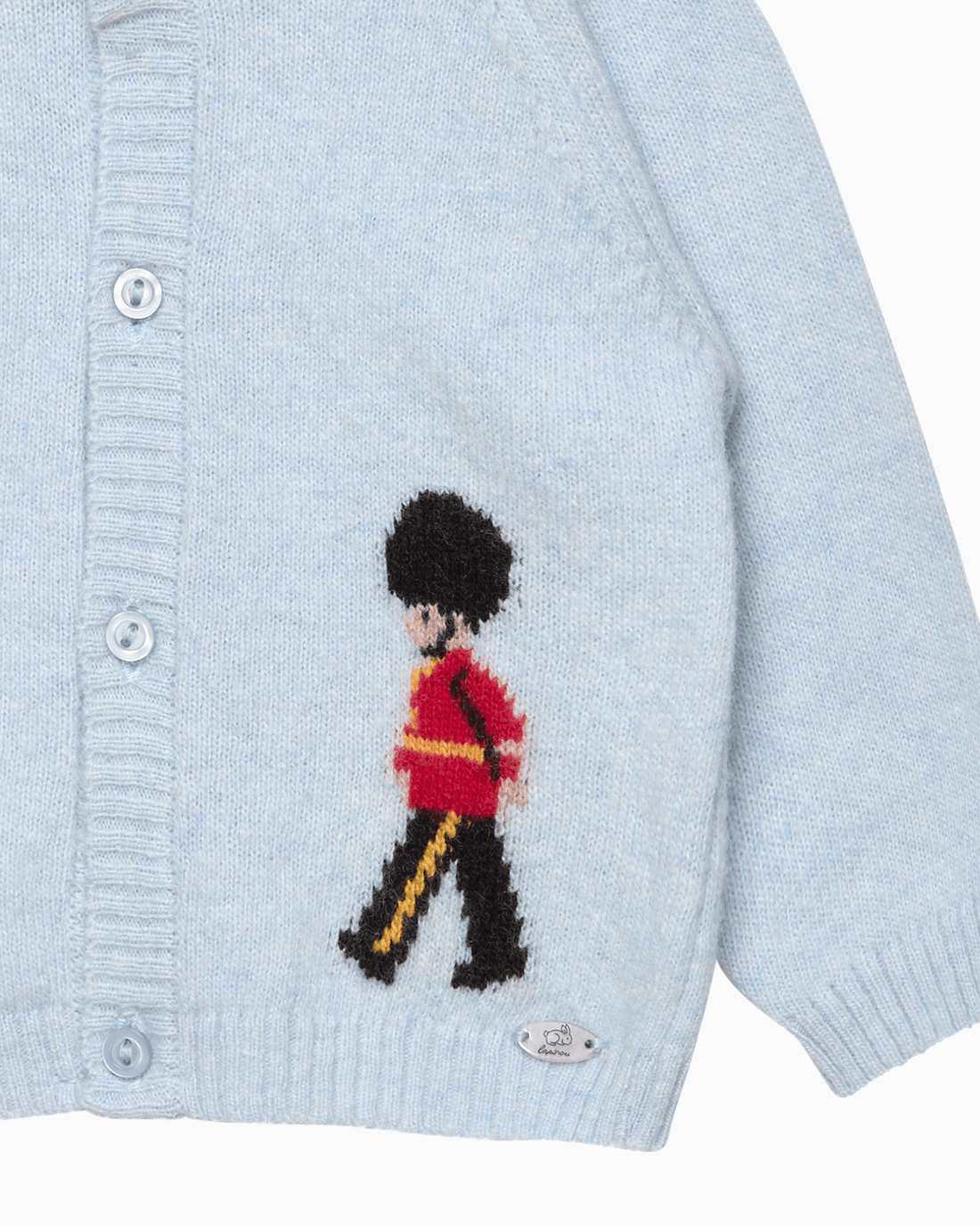 Lapinou Cardigan Baby Drumming Guardsman Cardigan