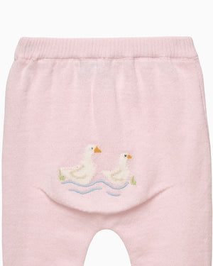 Lapinou Leggings Baby Duck Leggings in Pale Pink
