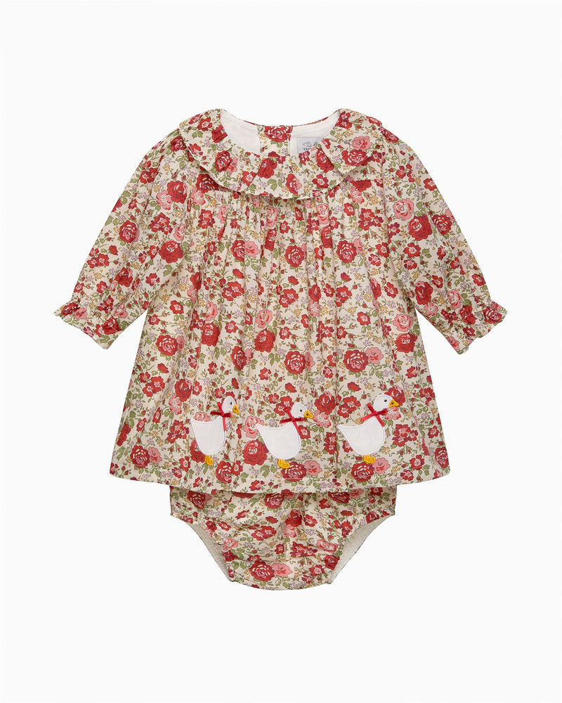 Lapinou Dress Baby Felicite Duck Dress