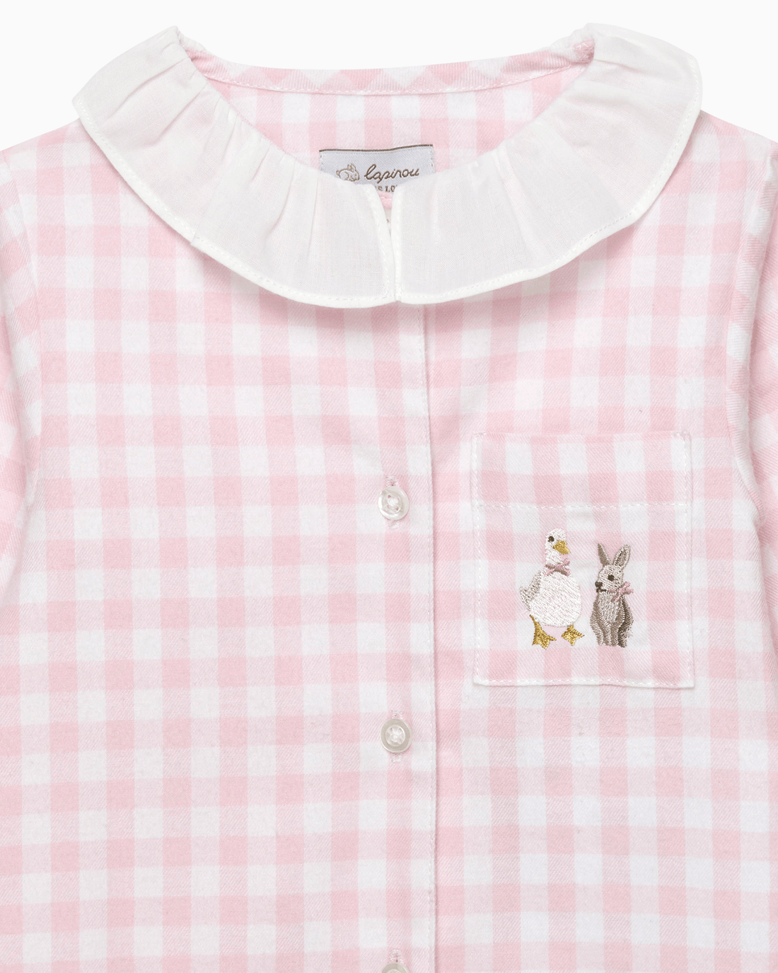 Lapinou All-in-One Baby Freya All-in-One in Pink Gingham