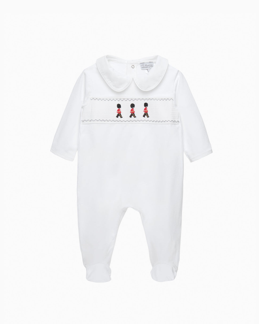 Lapinou All-in-One Baby Smocked All-in-One in Guardsman