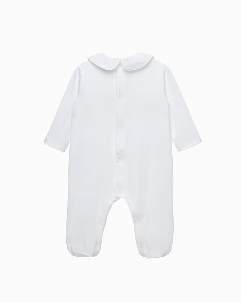 Lapinou All-in-One Baby Smocked All-in-One in Guardsman