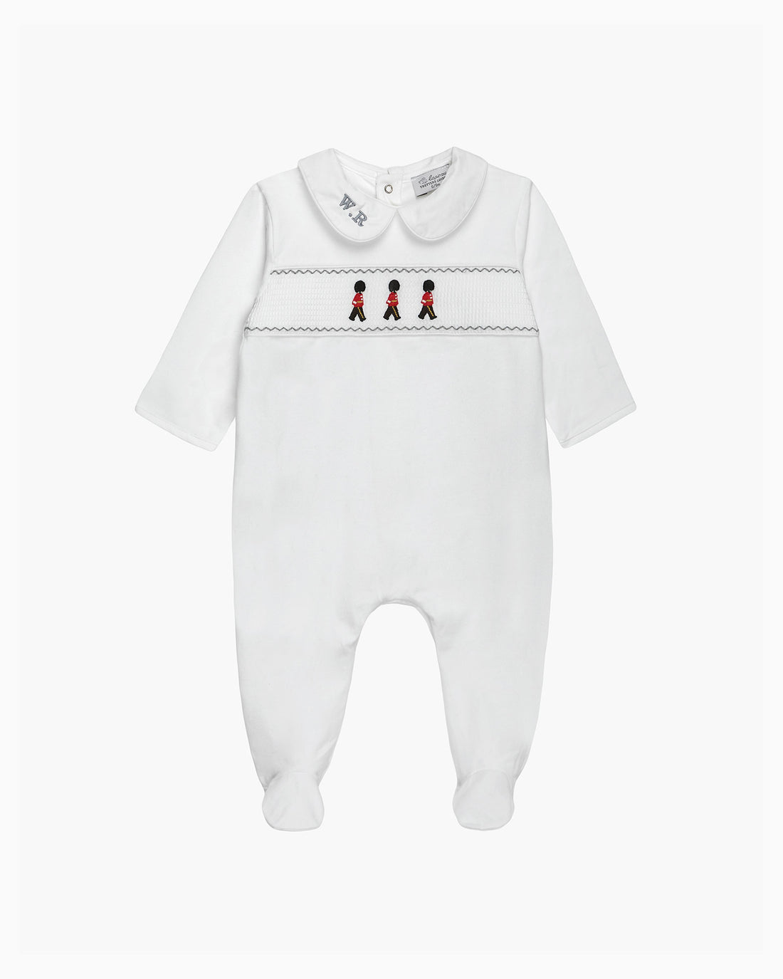 Lapinou All-in-One Baby Smocked All-in-One in Guardsman
