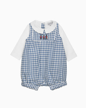 Lapinou Dungarees Baby Long Sleeved Jasper Guardsman Romper