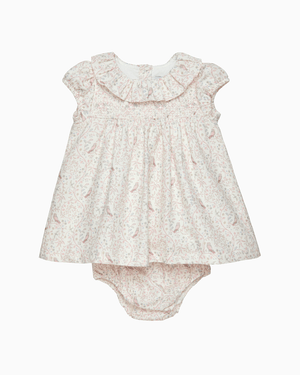 Lapinou Dress Baby Owl Smocked Dress