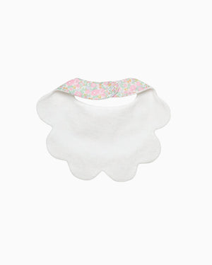 Lapinou Bib Scalloped Bib in Pale Pink Betsy Ann