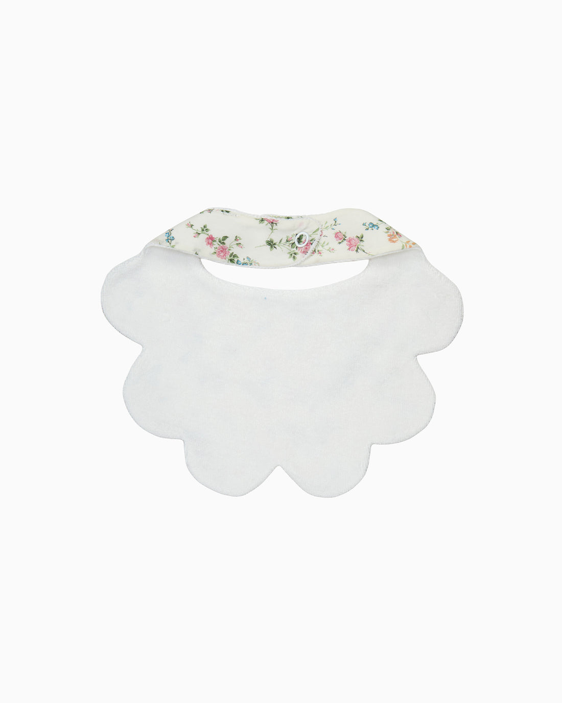 Lapinou Bib Scalloped Bib in Pink Elizabeth