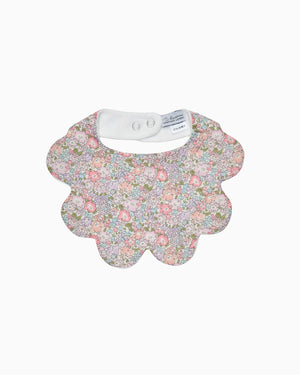 Lapinou Bib Scalloped Bib in Pink Michelle