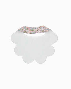 Lapinou Bib Scalloped Bib in Pink Michelle