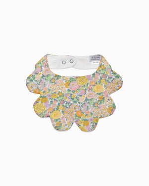 Lapinou Bib Scalloped Bib in Yellow Elysian Day