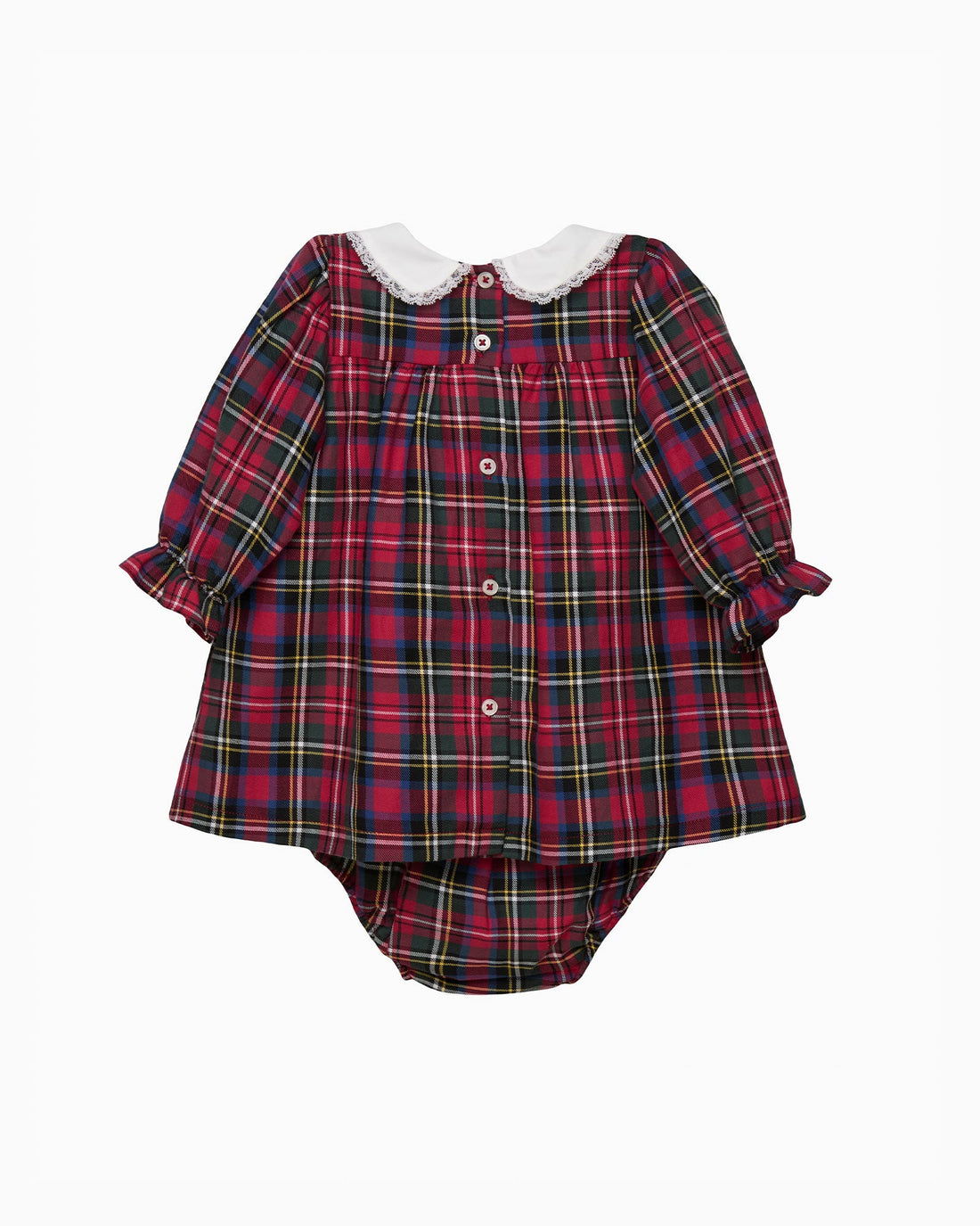 Lapinou Dress Baby Tartan Duck Dress