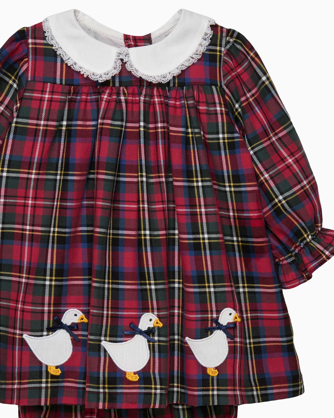 Lapinou Dress Baby Tartan Duck Dress