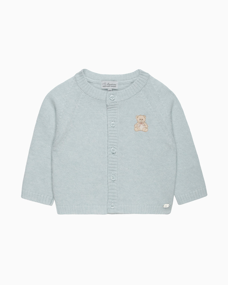 Lapinou Cardigan Baby Teddy Embroidered Cardiagn