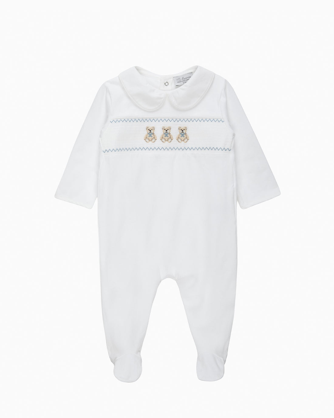 Lapinou All-in-One Baby Teddy Smocked All-In-One