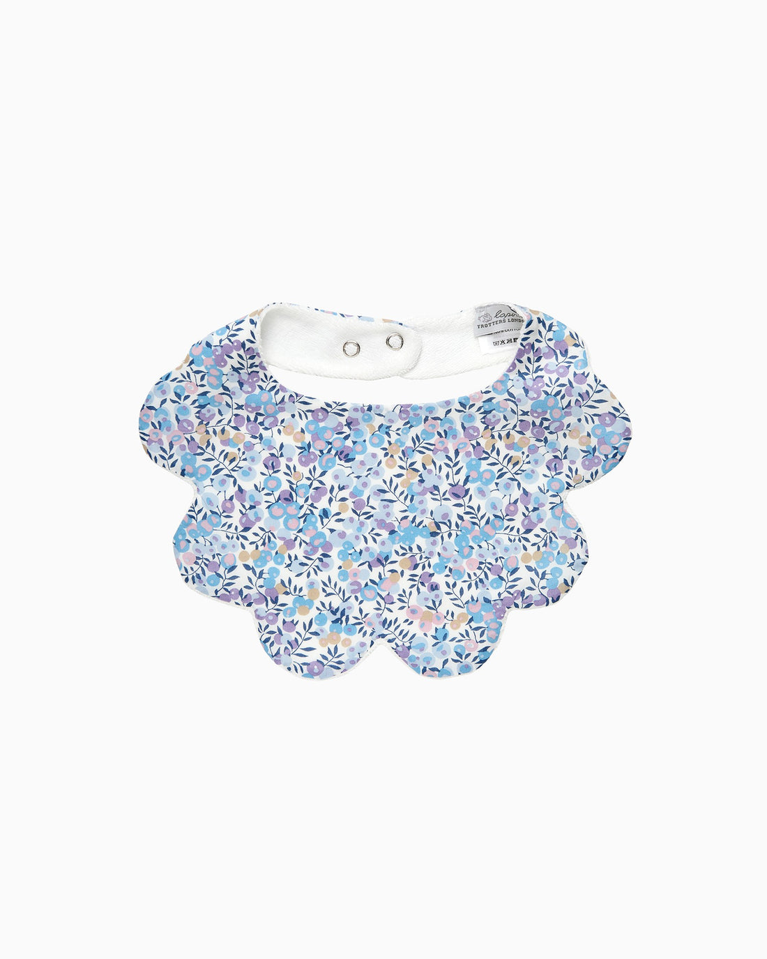 Lapinou Bib Scalloped Bib in Lilac Wiltshire