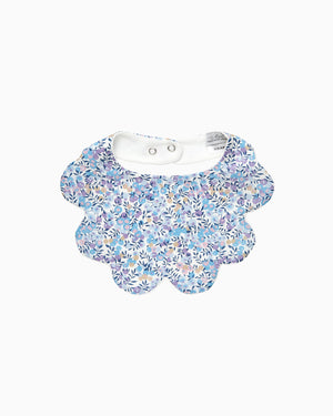 Lapinou Bib Scalloped Bib in Lilac Wiltshire