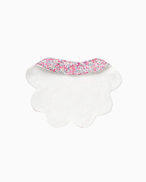 Lapinou Bib Scalloped Bib in Pink Wiltshire