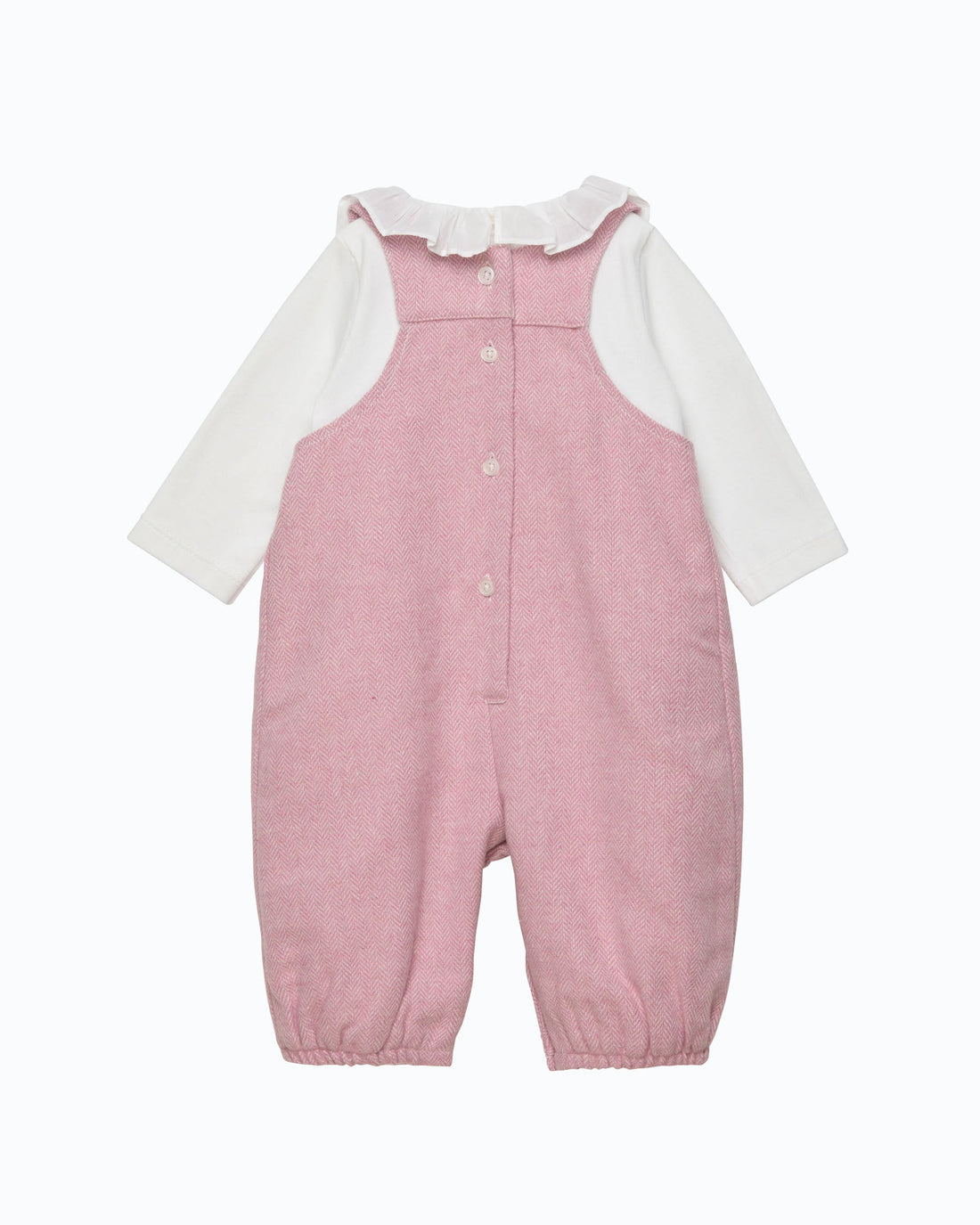 Lapinou Dungarees Baby Smocked Dungaree Set in Bunny