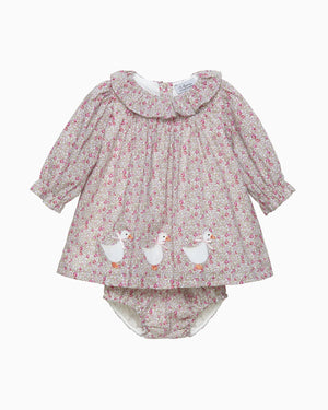 Lapinou Dress Baby Eloise Floral Duck Dress