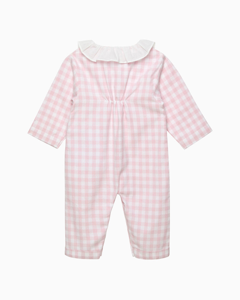 Lapinou All-in-One Baby Freya All-in-One in Pink Gingham