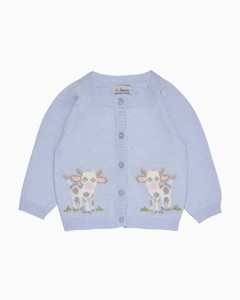 Lapinou Cardigan Baby Moo Cow Cardigan
