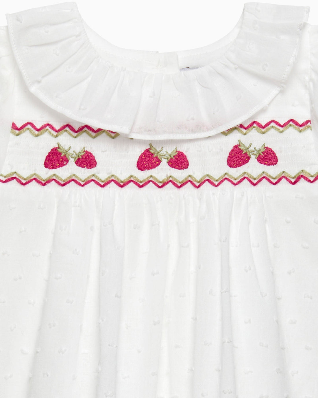 Lapinou Dress Baby My 1st Smocked Dress in Strawberry