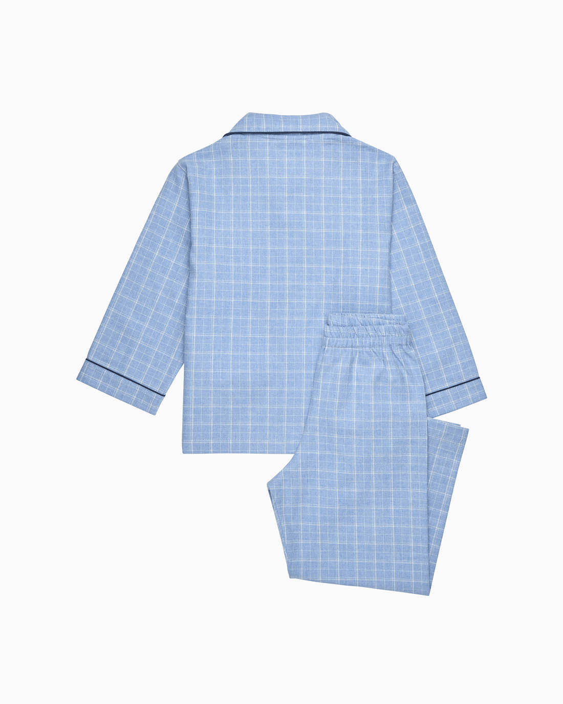 Original Pyjama Company Pyjamas Augustus Lion Pyjamas in Blue Check