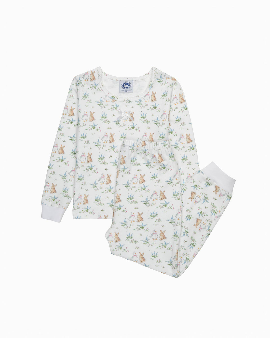 Original Pyjama Company Pyjamas Duck & Bunny Slim Fit Jersey Pyjamas