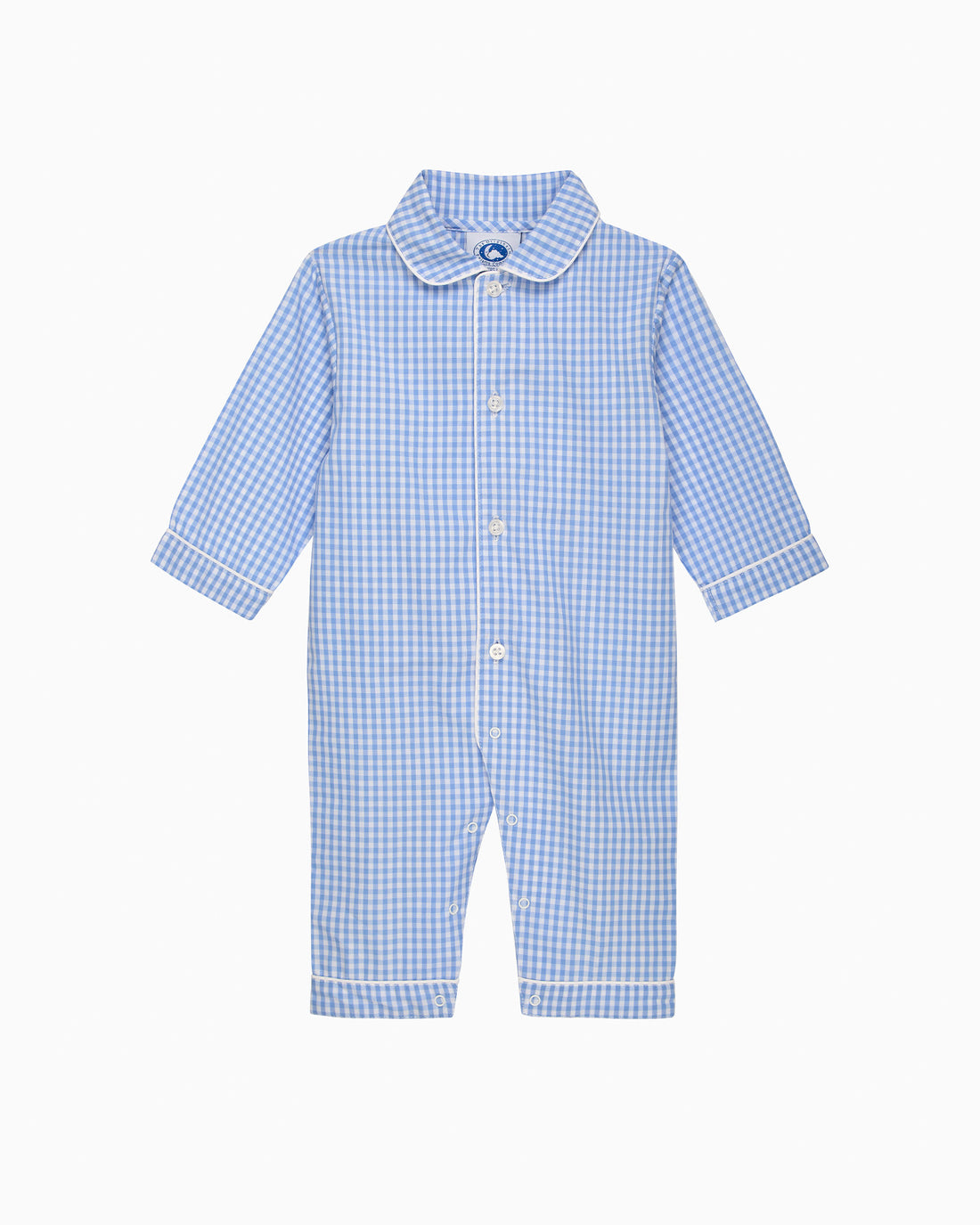 Original Pyjama Company All-in-One Gingham All-In-One in Blue