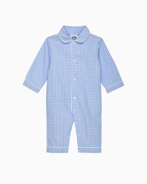 Original Pyjama Company All-in-One Gingham All-In-One in Blue