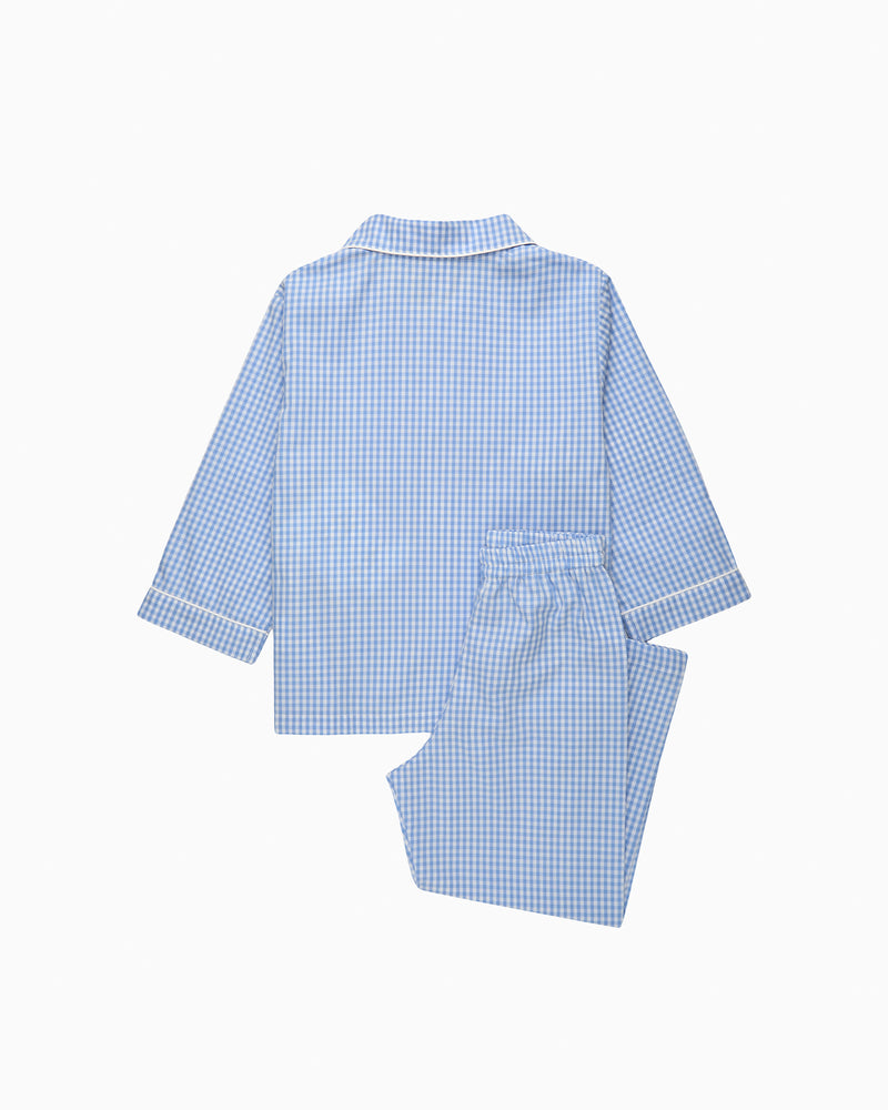 Original Pyjama Company Pyjamas Gingham Pyjamas in Blue