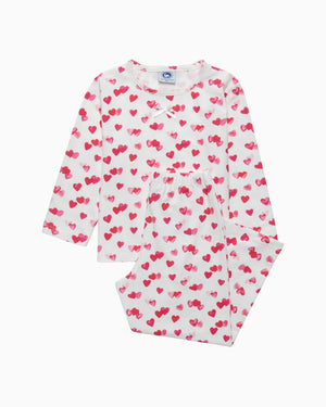 Original Pyjama Company Pyjamas Heart Jersey Pyjamas