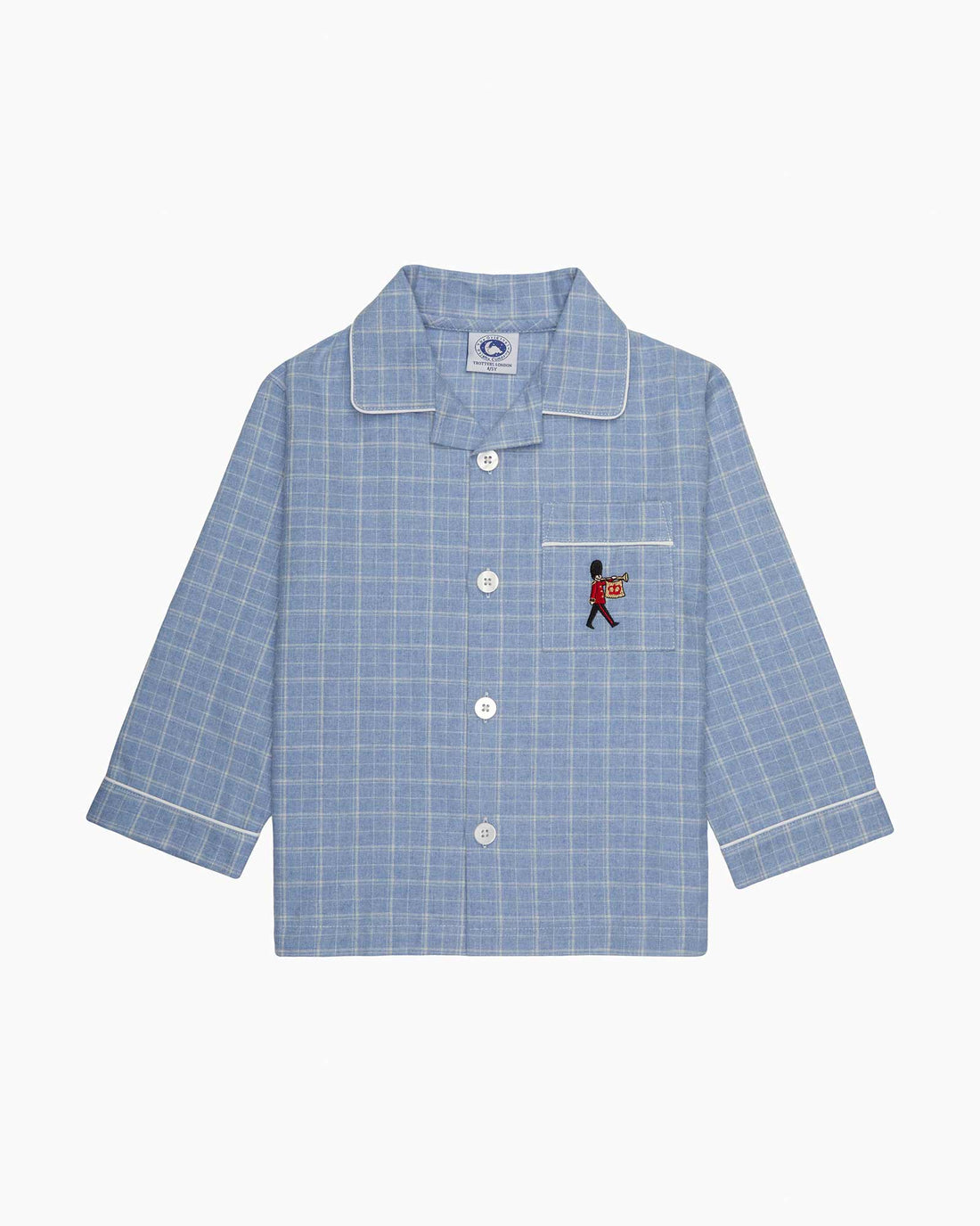 Original Pyjama Company Pyjamas Trumpet Guardsman Pyjama in Blue Check