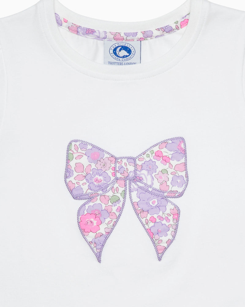 Original Pyjama Company Pyjamas Betsy Bow Jersey Pyjama Set
