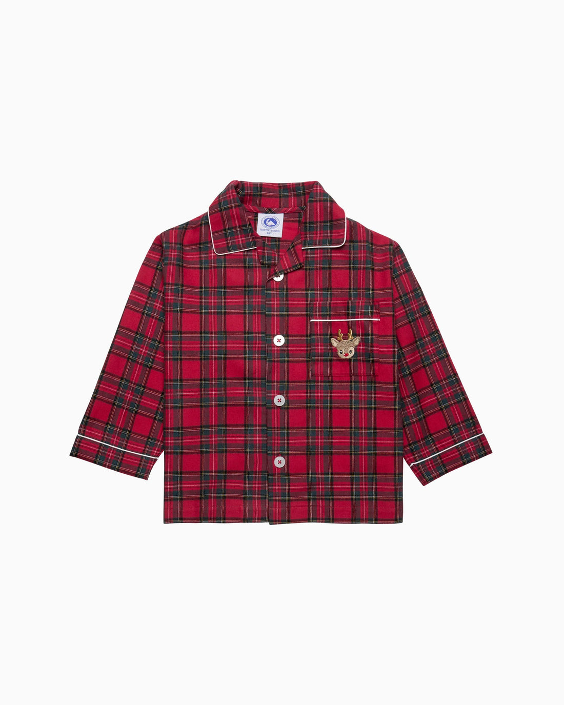 Original Pyjama Company Pyjamas Cosy Tartan Reindeer Pyjamas