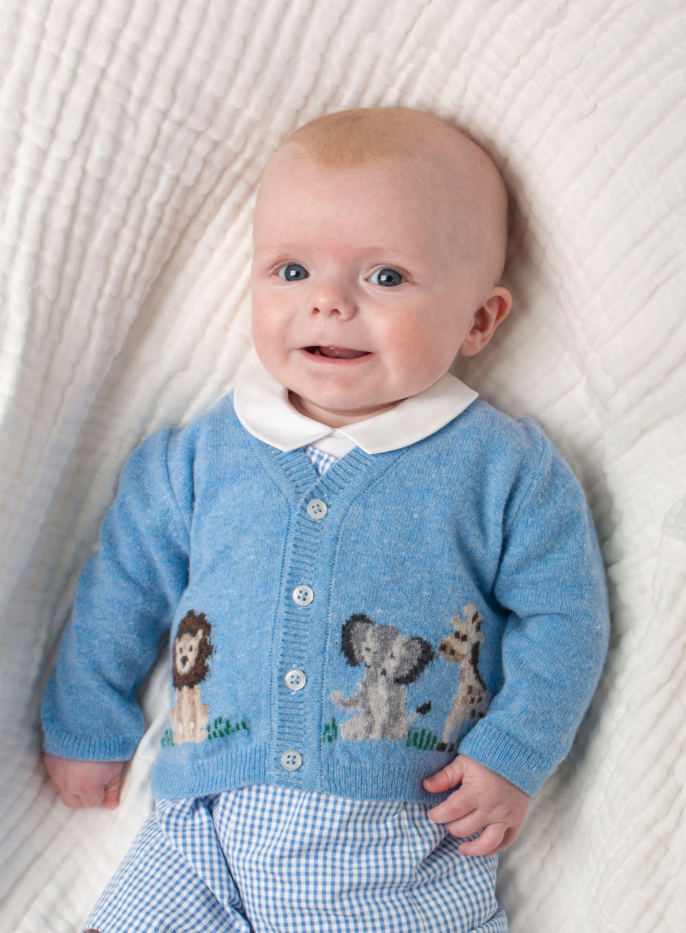 Thomas Brown Cardigan Baby Augustus Lion & Friends Cardigan