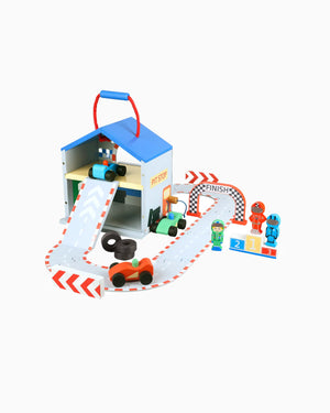 Orange Tree Toy Racing Track Play Set
